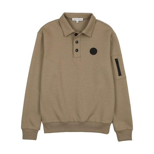 Sweatshirt Polo - stone