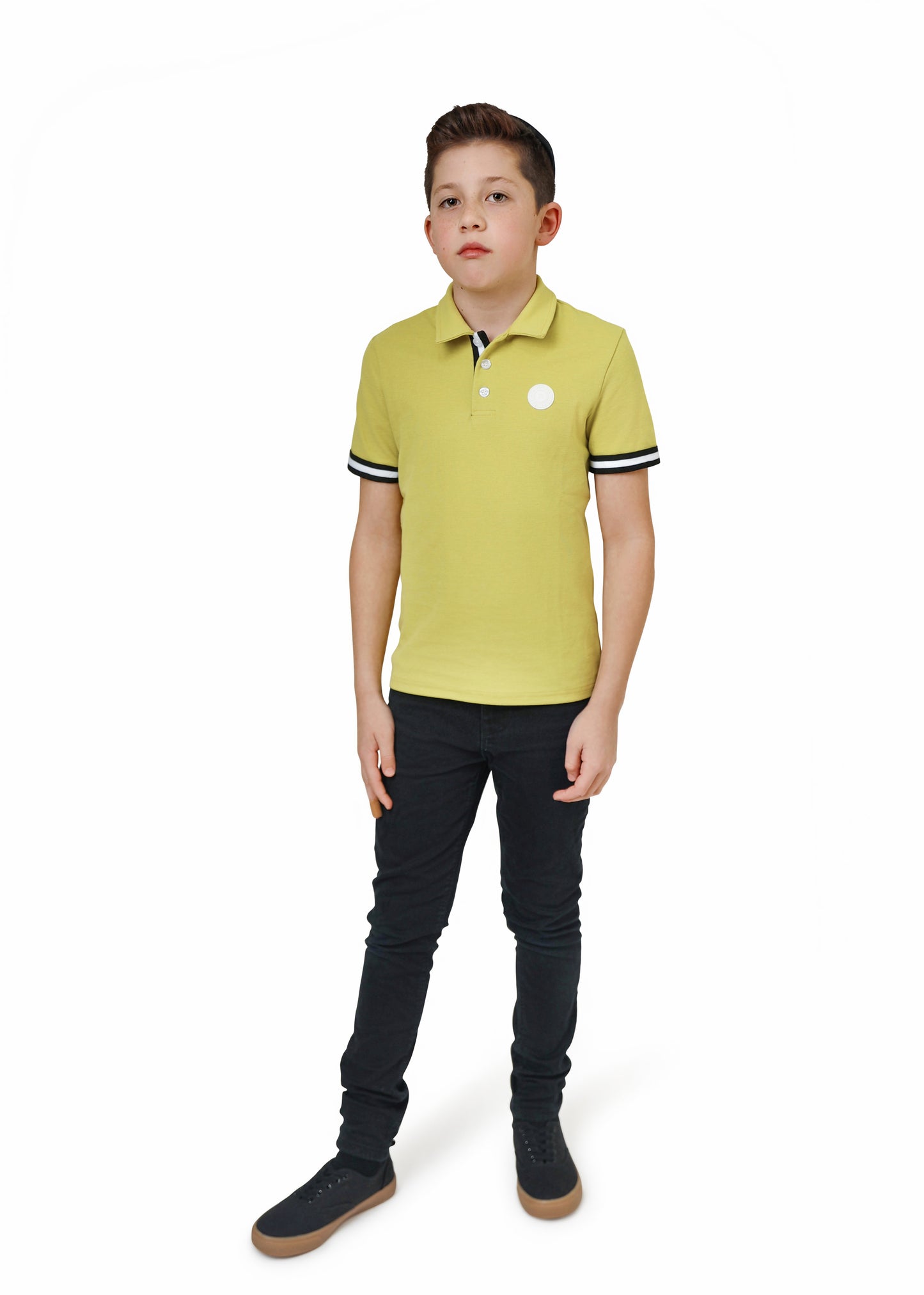 Stripe Polo - lime