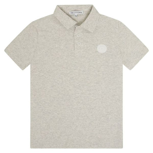 Round Edge Polo - melange gray