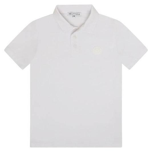 Round Edge Polo - white