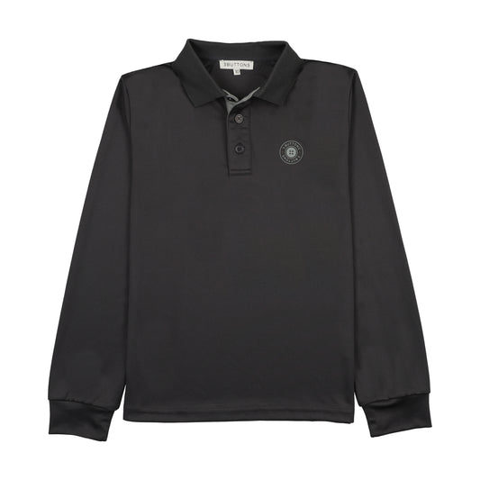 Sport Contrast Polo - dk gray/lt gray
