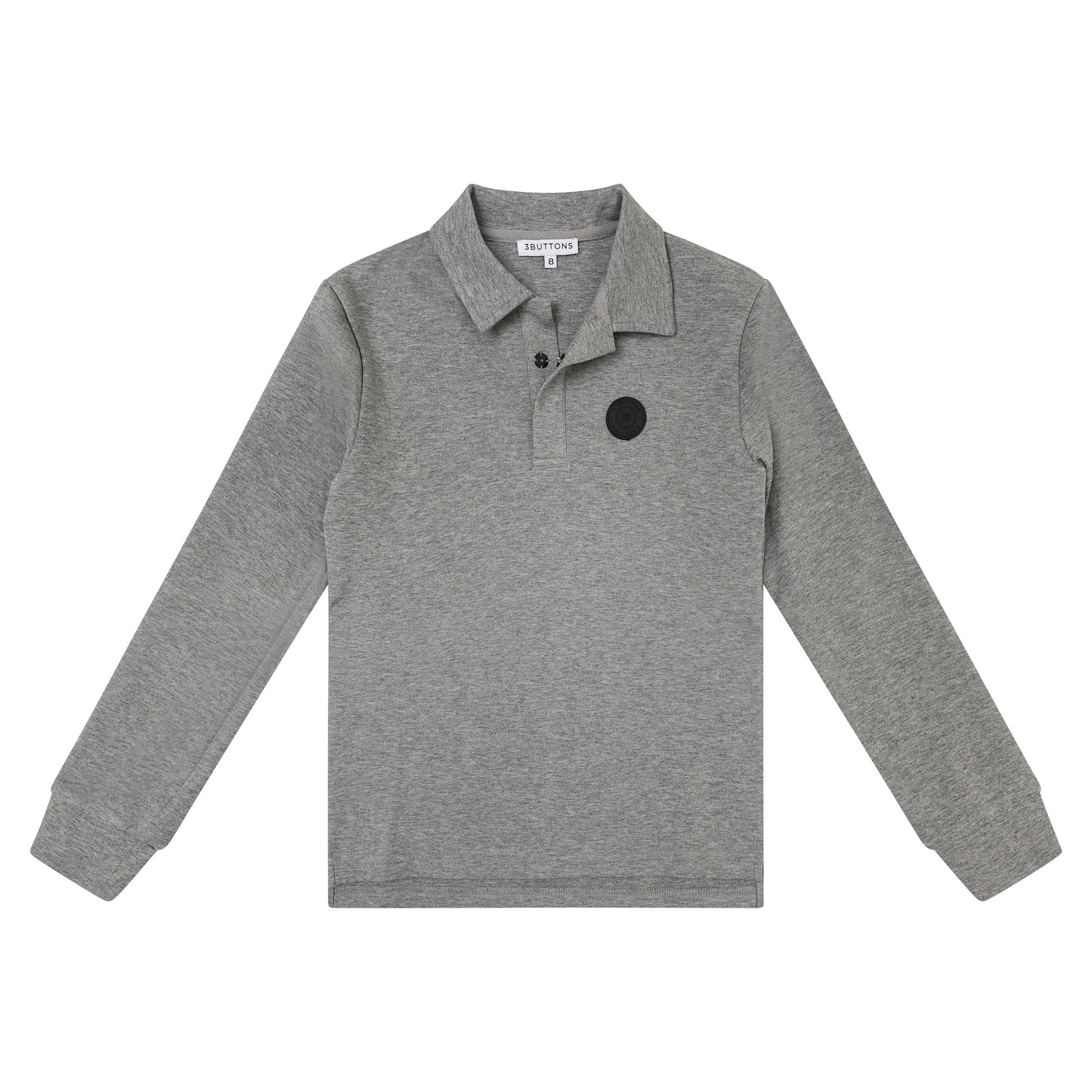 Sweatshirt Polo - mélange gray
