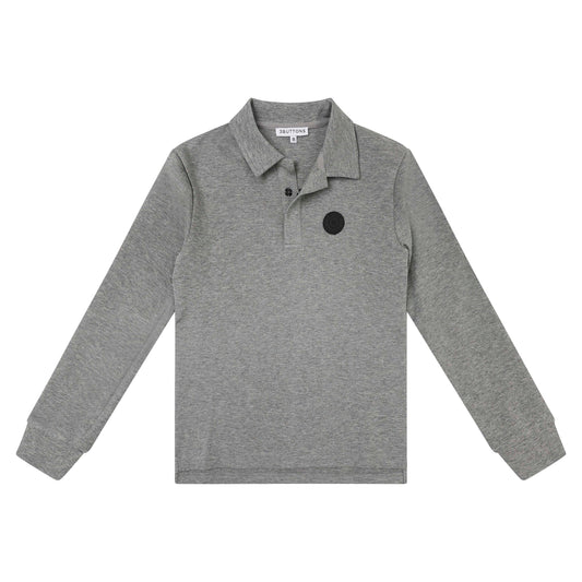 Sweatshirt Polo - mélange gray